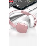 XO BE23 Ασύρματα Bluetooth On Ear Ακουστικά Ροζέ Χρυσό